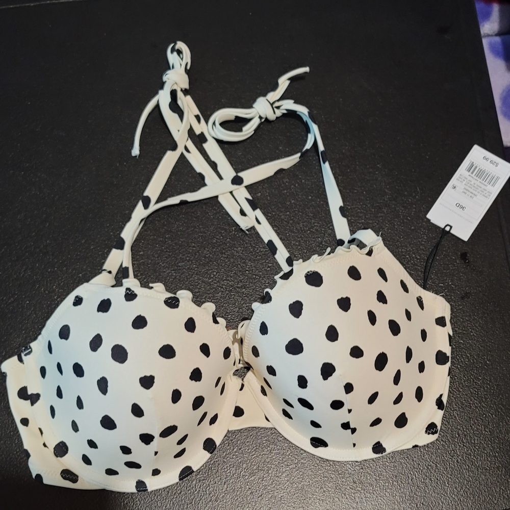 Shade and Shore Bikini Top Polka-dot 36D